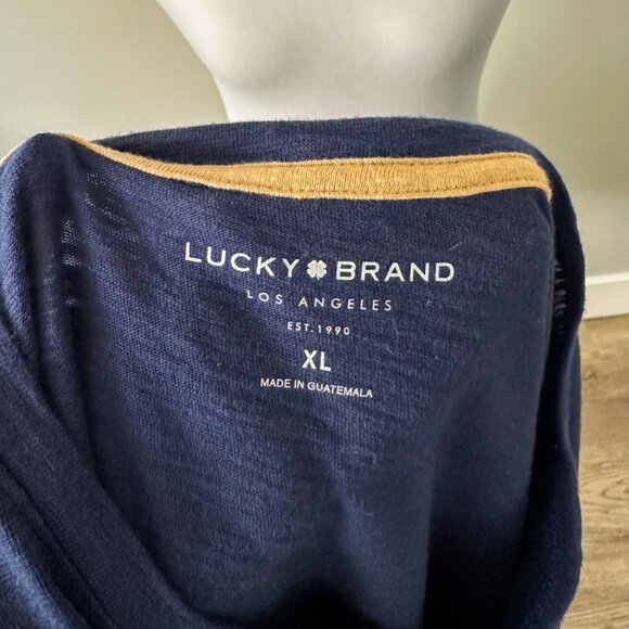 Lucky Brand Men's Navy T-Shirt - Picture 2 of 11